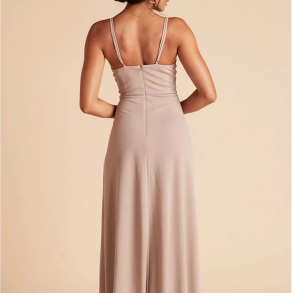 Birdy Grey Ash Crepe Dress in Taupe - Picture 4 of 7